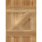 Ekena Millwork Joined Board-n-Batten Shutters w/Z-Bar, Rough Sawn Western Red Cedar, 16 1/8W x 22H, PR RBJ06Z16X022RWR - alternate 5